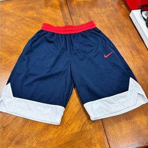 Nike Dri-Fit Icon Basketball Shorts Blue and Red